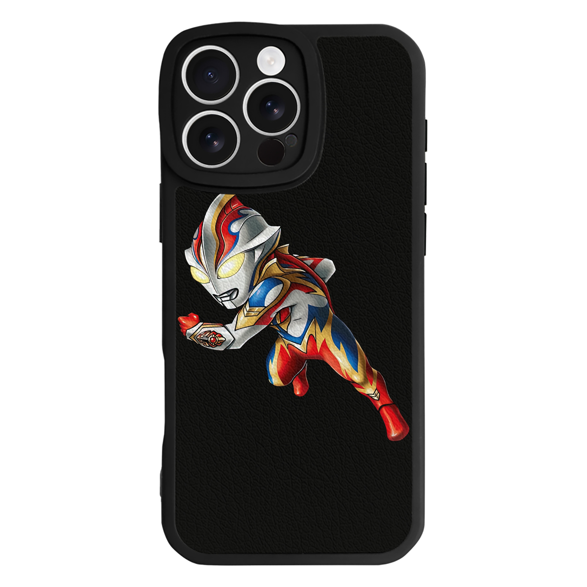 （画像用） ウルトラマン Ultraman 【iPhone 16シリーズ対応】シリコンスマホケース（レザー調） 材質：シリコン